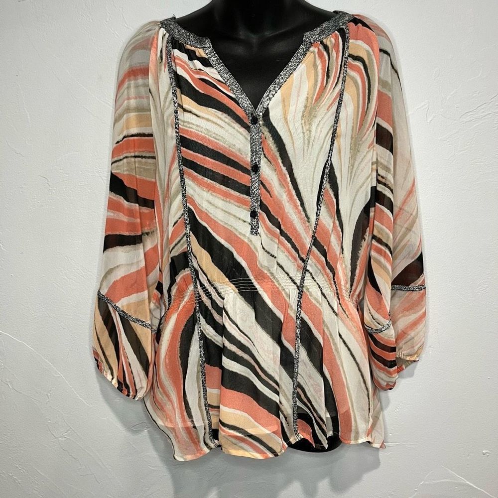 CALVIN KLEIN Pattern Print Blouse Size Medium​​​